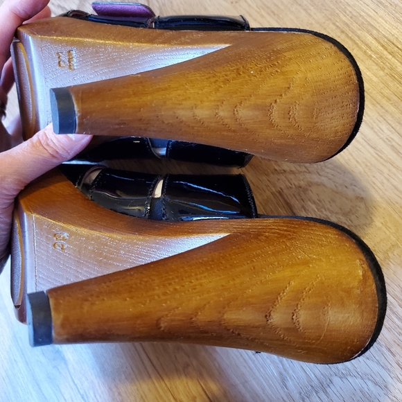 Helle Comfort black patent Natalia sandal 39 9 - Picture 11 of 13